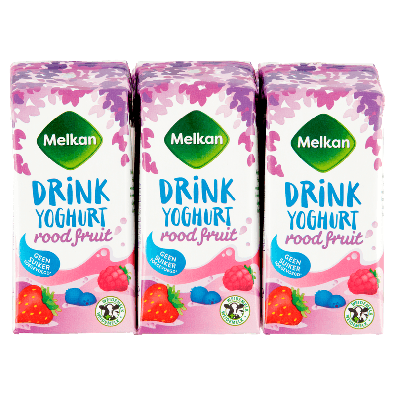 Melkan Drinkyoghurt rode vruchten