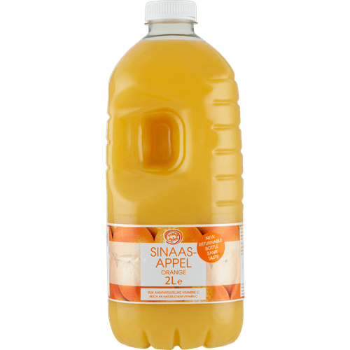 Foto van Fruity Juice Sinaasappelsap op witte achtergrond