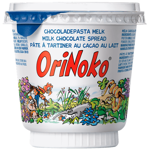 Foto van Orinoko Chocoladepasta melk op witte achtergrond