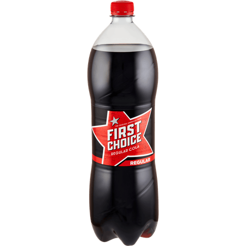 Foto van First Choice Cola regular op witte achtergrond