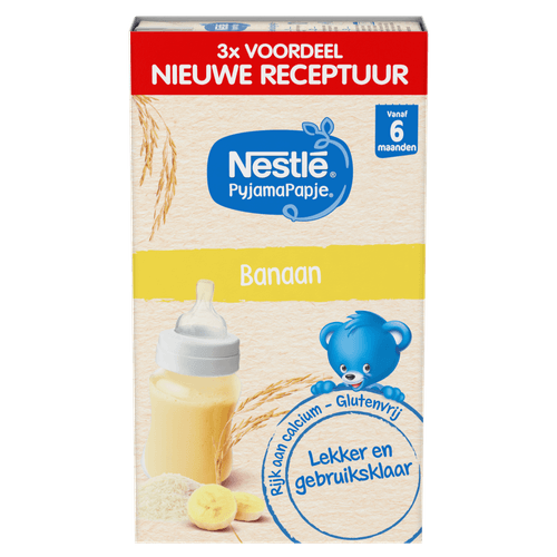 Foto van Nestlé Pyjamapapje banaan 6+maanden op witte achtergrond