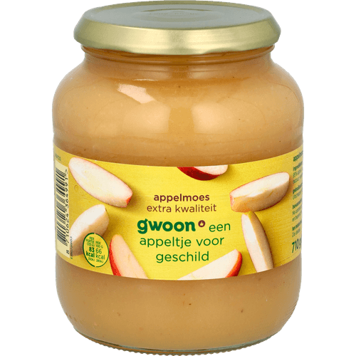 Foto van G'woon Appelmoes extra kwaliteit op witte achtergrond