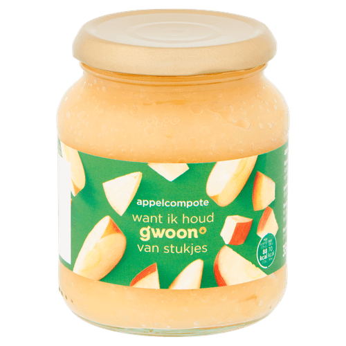 Foto van G'woon Appelcompote extra kwaliteit op witte achtergrond