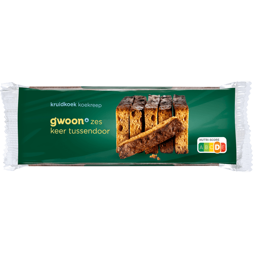 Foto van G'woon Kruidkoekrepen 6 stuks op witte achtergrond