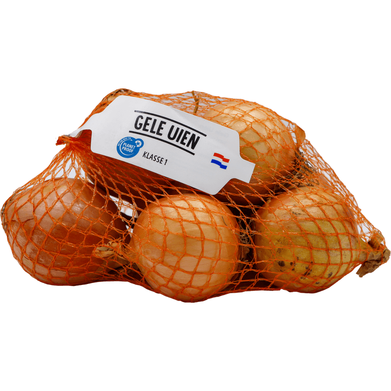 Uien verpakt klein