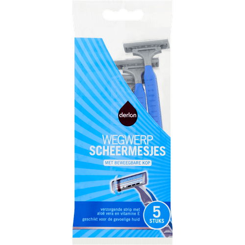 Foto van Derlon Scheermesjes wegwerp op witte achtergrond