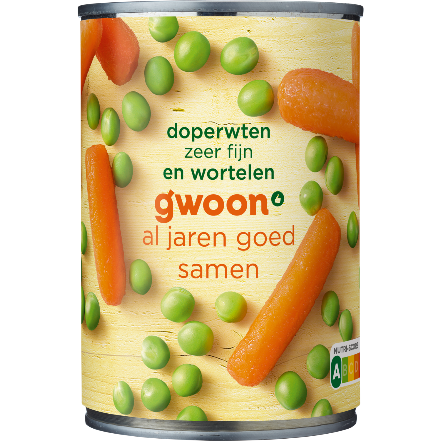 G'woon Doperwten en wortelen extra fijn