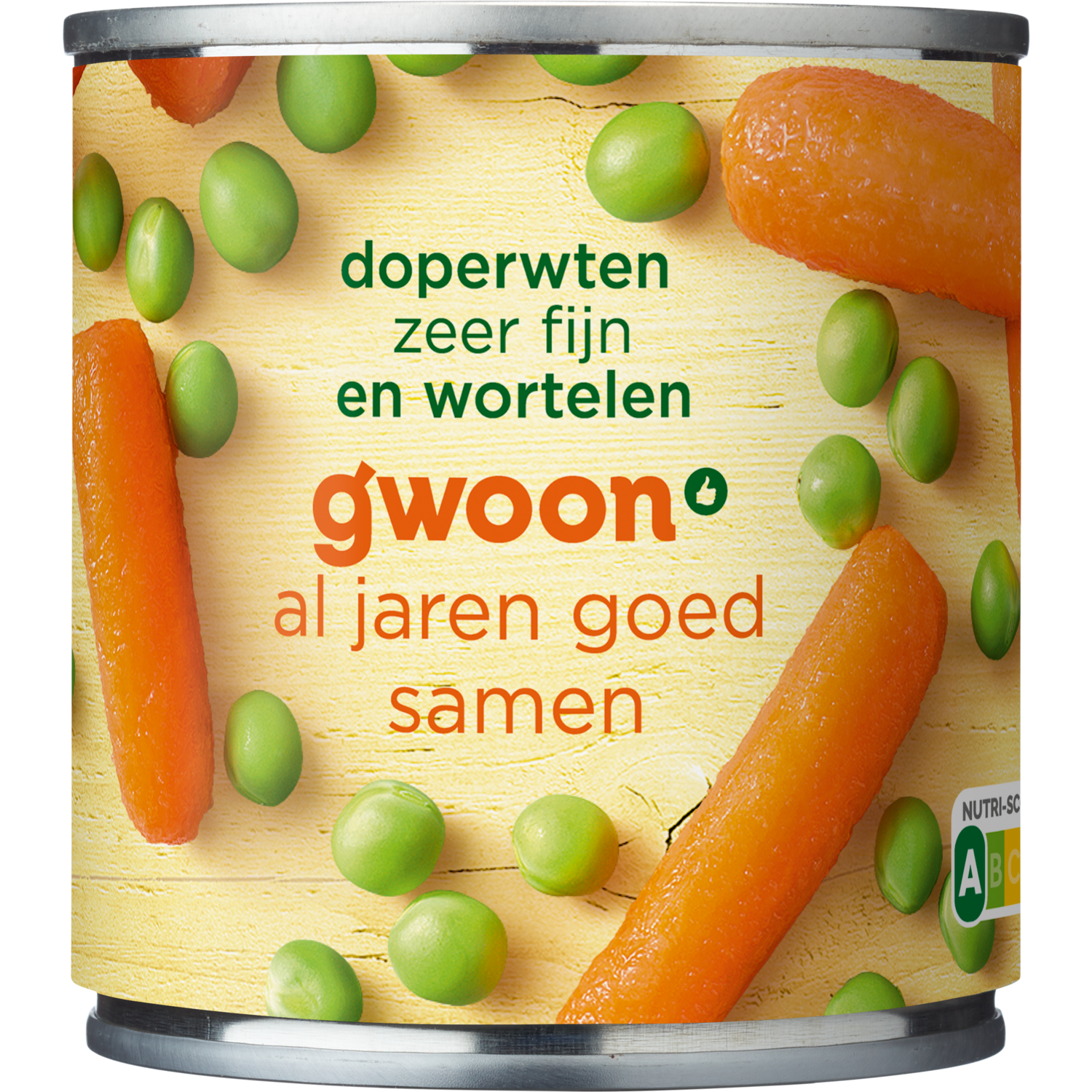G'woon Doperwten wortelen extra fijn