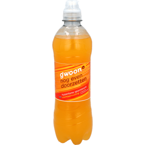 Foto van G'woon Sportdrank hypertone op witte achtergrond