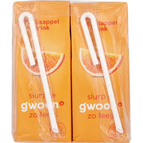 Foto van G'woon Sinaasappeldrink 10x200 ml op witte achtergrond