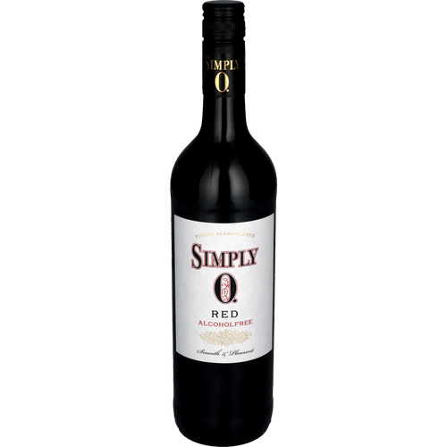 Foto van Simply 0 Rood alcoholvrij op witte achtergrond