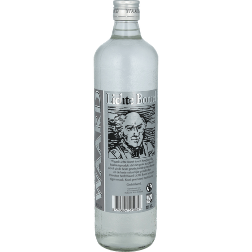 Foto van Waard Lichte borrel op witte achtergrond