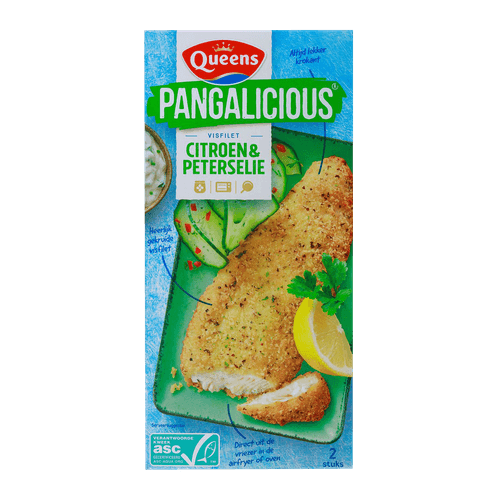 Foto van Queens Pangalicious citroen-peterselie op witte achtergrond