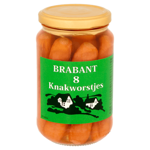 Foto van Brabant Knakworsten 8 stuks op witte achtergrond