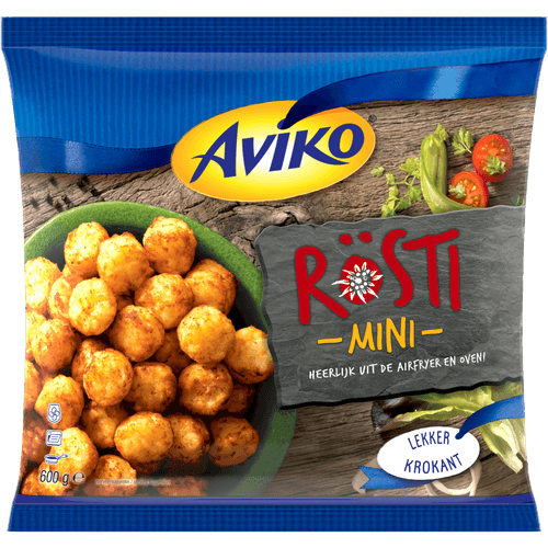 Foto van Aviko Rösti Rondjes Mini op witte achtergrond