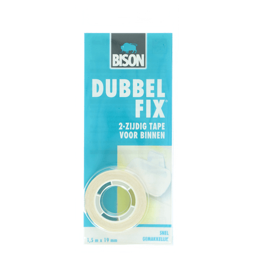 Foto van Bison Dubbel fix tape op witte achtergrond
