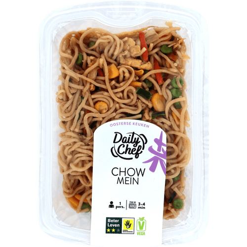 Foto van Padifood Chow mein op witte achtergrond