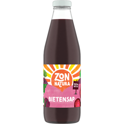 Foto van Zonnatura Bietensap rood op witte achtergrond