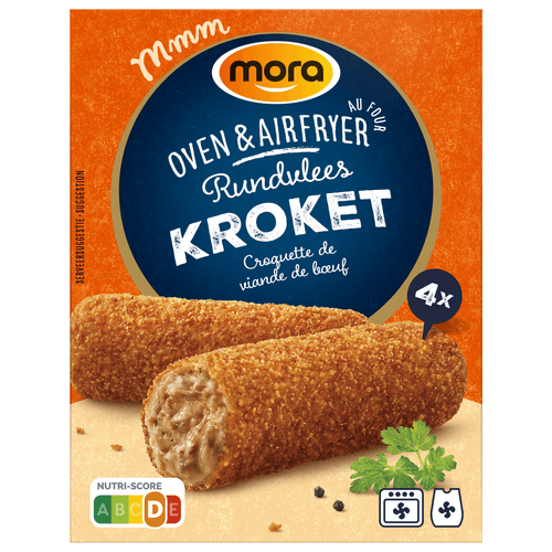 Foto van Mora Ovenkroket 4 stuks op witte achtergrond