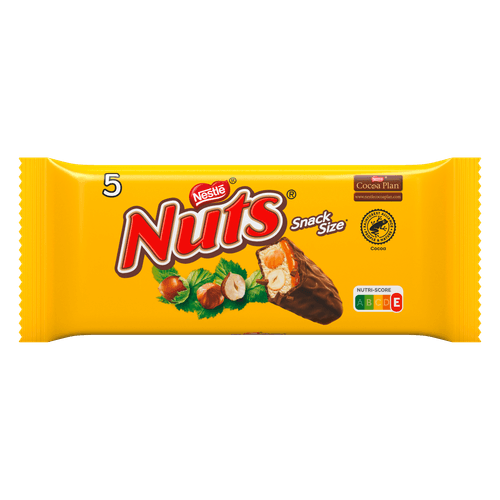 Foto van Nestlé Nuts 5-pack op witte achtergrond