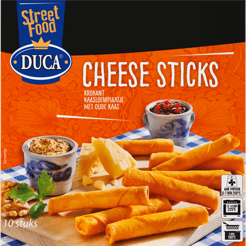 Foto van Duca Cheese sticks 10 stuks op witte achtergrond