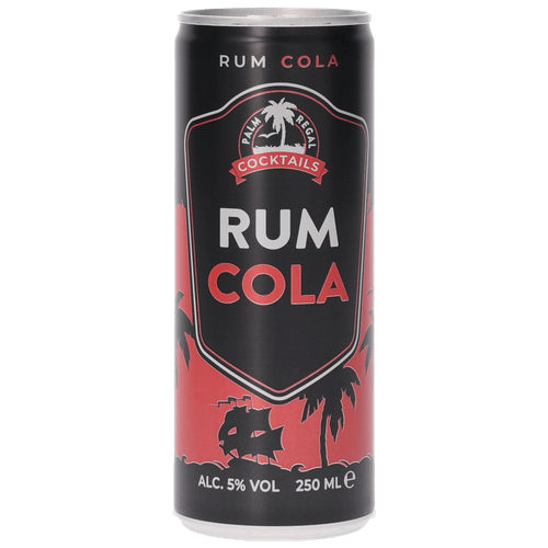 Foto van Palm Regal Rum & cola op witte achtergrond