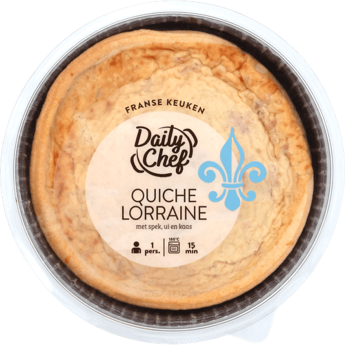 Foto van Daily Chef Quiche lorraine op witte achtergrond