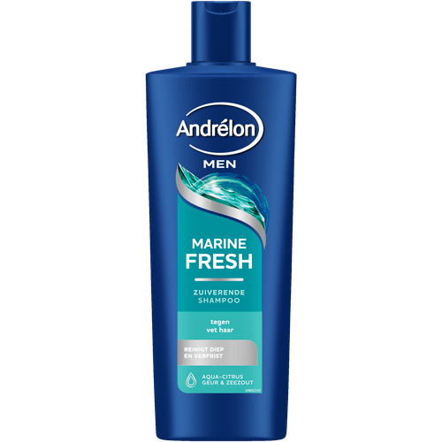 Foto van Andrélon Shampoo men marine fresh op witte achtergrond