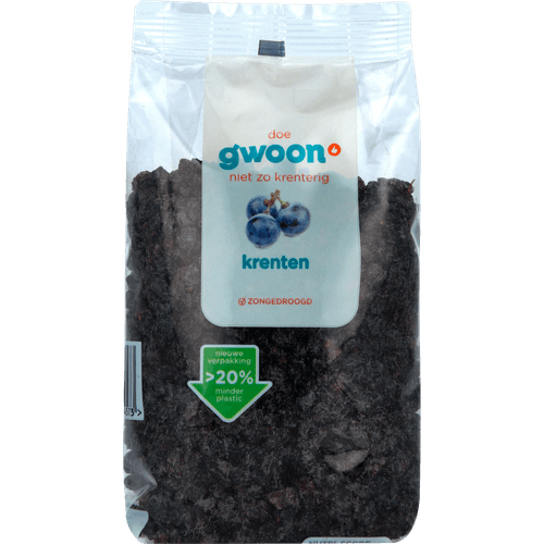 Foto van G'woon Krenten op witte achtergrond