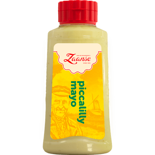 Foto van Van Wijngaarden's Zaanse mayonaise piccalilly op witte achtergrond