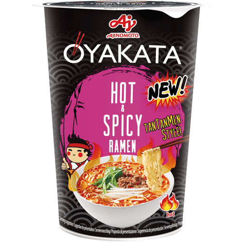 Foto van Oyakata Instant noedels pikant tantanmen op witte achtergrond