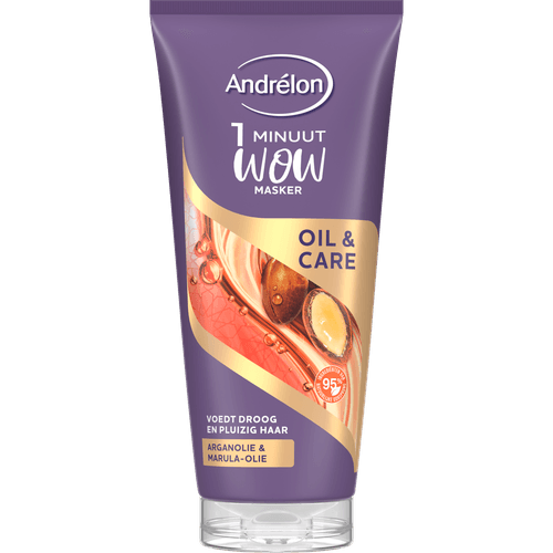 Foto van Andrélon Haarmasker oil&care op witte achtergrond