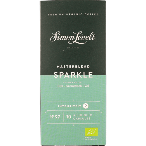 Foto van Simon Levelt Capsules masterblend sparkle op witte achtergrond