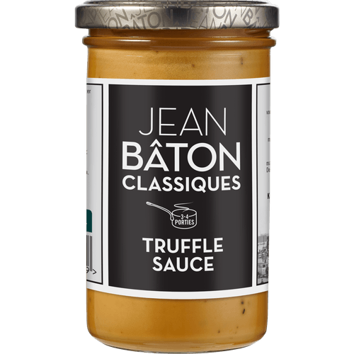 Foto van Jean Bâton Truffle sauce op witte achtergrond
