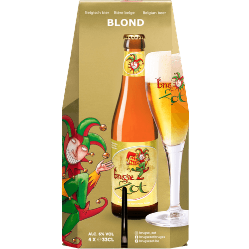 Foto van Brugse Zot Blond op witte achtergrond