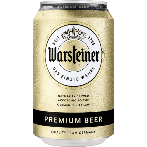 Foto van Warsteiner Pilsener op witte achtergrond