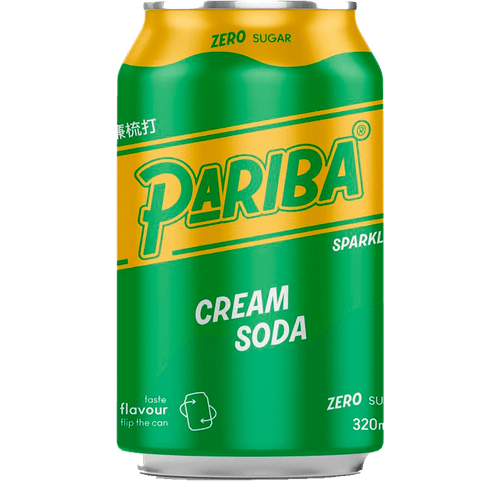 Foto van Pariba Cream soda op witte achtergrond