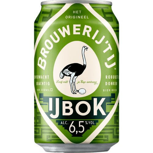 Foto van Brouwerij 't IJ Ijbok op witte achtergrond
