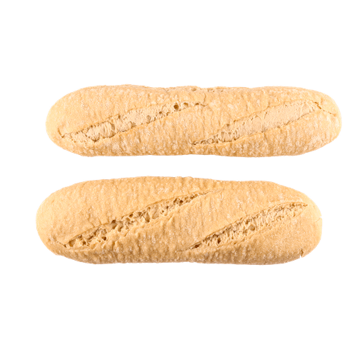 Foto van MENISSEZ Demi baguette desem wit 2 stuks op witte achtergrond