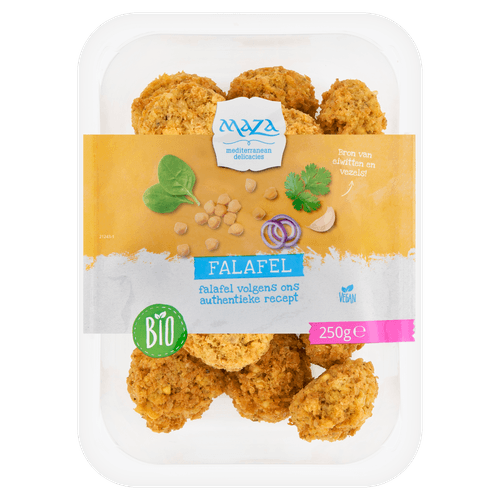 Foto van Maza Falafel op witte achtergrond