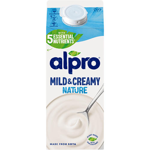 Foto van Alpro Mild & Creamy naturel op witte achtergrond