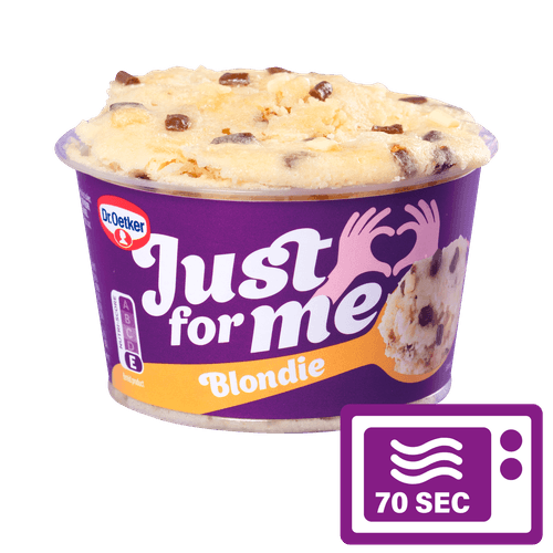 Foto van Dr. Oetker Just for me blondie op witte achtergrond