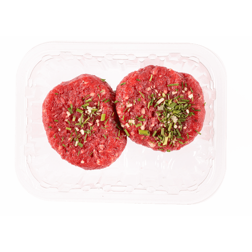 Foto van DekaVers Duitse biefstuk 2 stuks op witte achtergrond