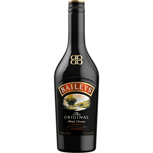 Foto van Baileys Irish cream op witte achtergrond