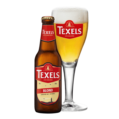 Foto van Texels Blond op witte achtergrond