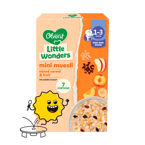 Foto van Olvarit Peuter muesli fruit 1-3 jaar op witte achtergrond