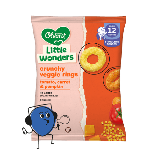 Foto van Olvarit Groenteringen vanaf 12 maanden op witte achtergrond