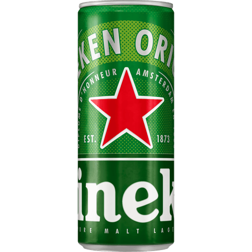 Foto van Heineken Pilsener op witte achtergrond