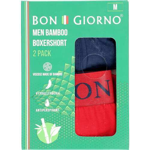 Foto van Bon Giorno bamboo heren boxershort op witte achtergrond