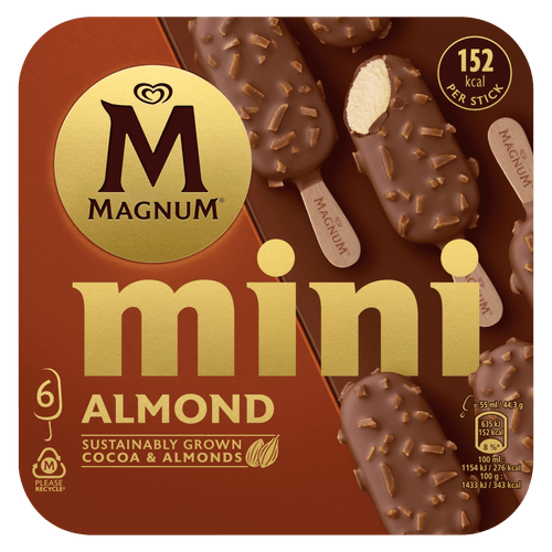 Foto van Ola Magnum mini almond op witte achtergrond
